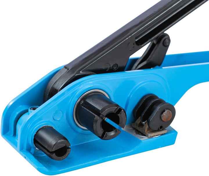 KATSU Manuelles Umreifungsgerät, für 11mm-19mm Breite PP/PET Kunststoffspanner Umreifungsband Kit, P
