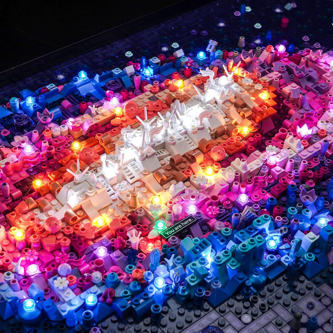 Fernbedienung Licht-Kit für Lego The Milky Way Galaxy 31212, Led Beleuchtungs Set für Kreative Spiel