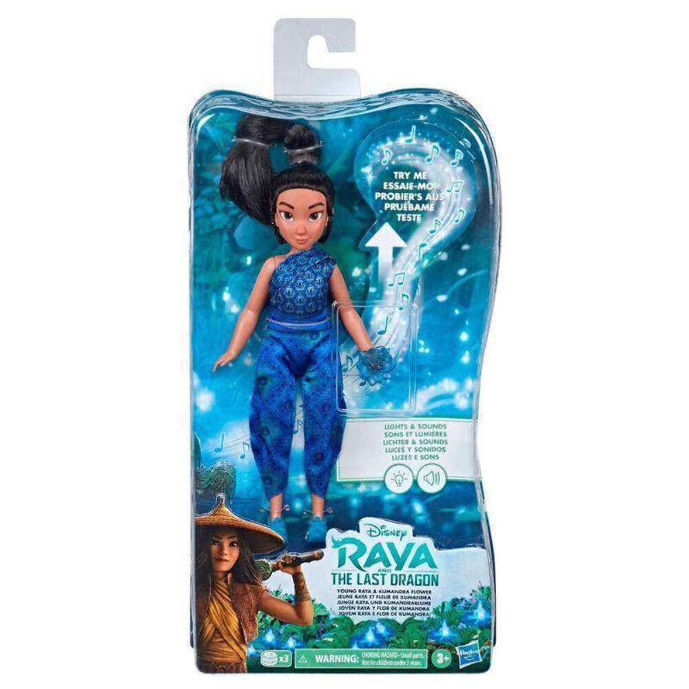 Disney Raya und der letzte Drache Junge Raya und Kumandrablume, Puppe mit Licht und Sound, Musikspie