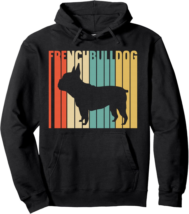 Französische Bulldogge Retro Frenchie Hunde Hundehalter Pullover Hoodie