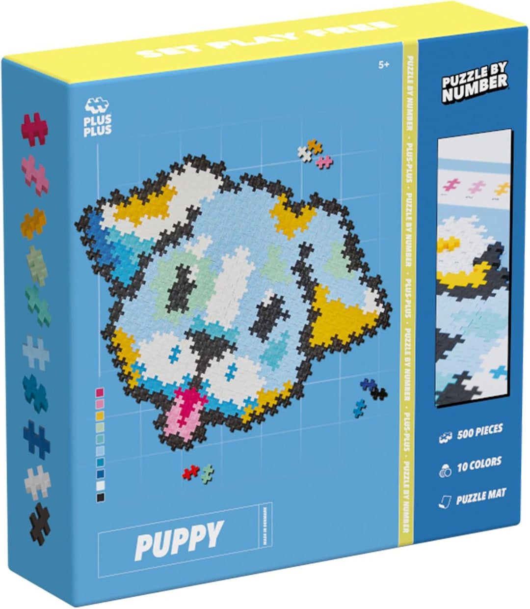 Plus-Plus 3957 Geniales Konstruktionsspielzeug, Puzzle Welpe, Kreativ-Bausteine, Bausteinset für Kin