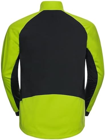 Odlo Herren Brensholmen_612662 Langlauf Jacke (1er Pack) S lime green - black, S lime green - black