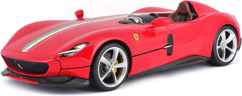 Bburago 18-16909 Ferrari Monza SP1 Modellauto im Massstab 1:18, Verschiedene Designs und Farben