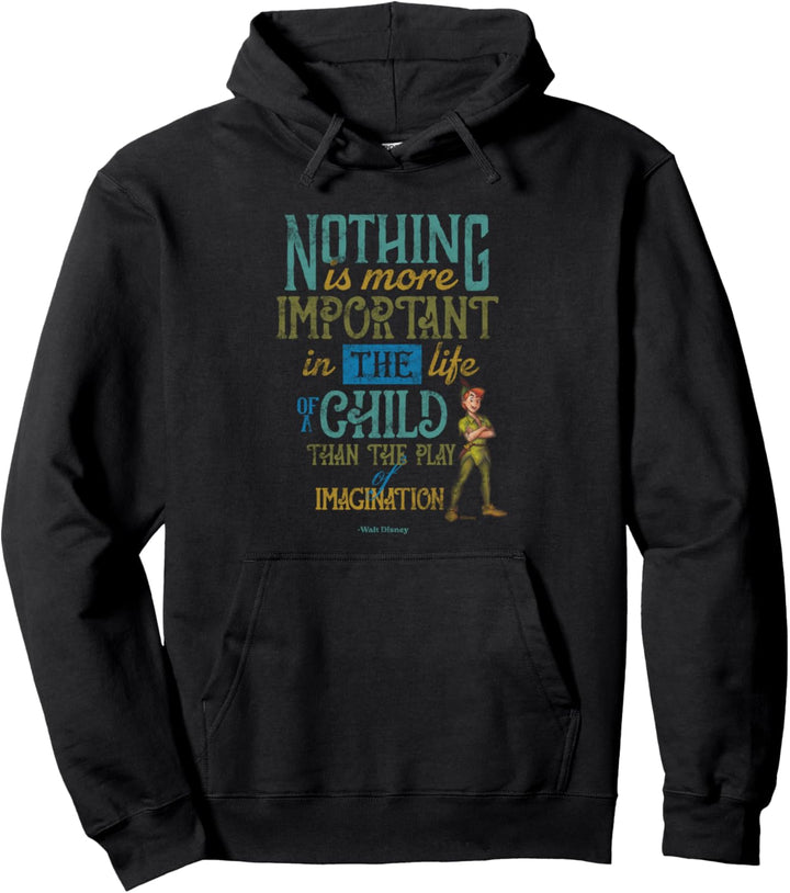 Disney 100 Walt Disney Quote Imagination Peter Pan D100 Pullover Hoodie