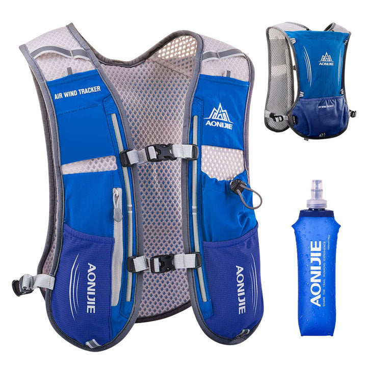 TRIWONDER 5L Ultraleichter Trinkrucksack, Trinkweste, Hydration Pack Fahrradrucksack mit 1.5L Trinkb