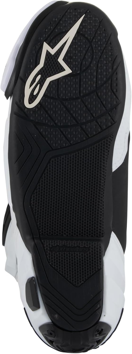 Alpinestars Racing Motorradstiefel Supertech R Vented Boots White, 47 EU, 47 EU White Mid Gray Black