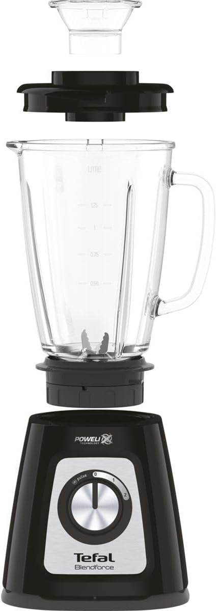 Tefal BL435831 BL4358 Standmixer, Glas, 1.75 liters, Schwarz