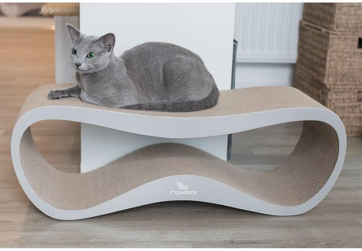 myKotty Design Kratzbank LUI – für natürliche Kratzbedürfnisse &amp; Möbelschutz – Wellpappe Kratzbrett