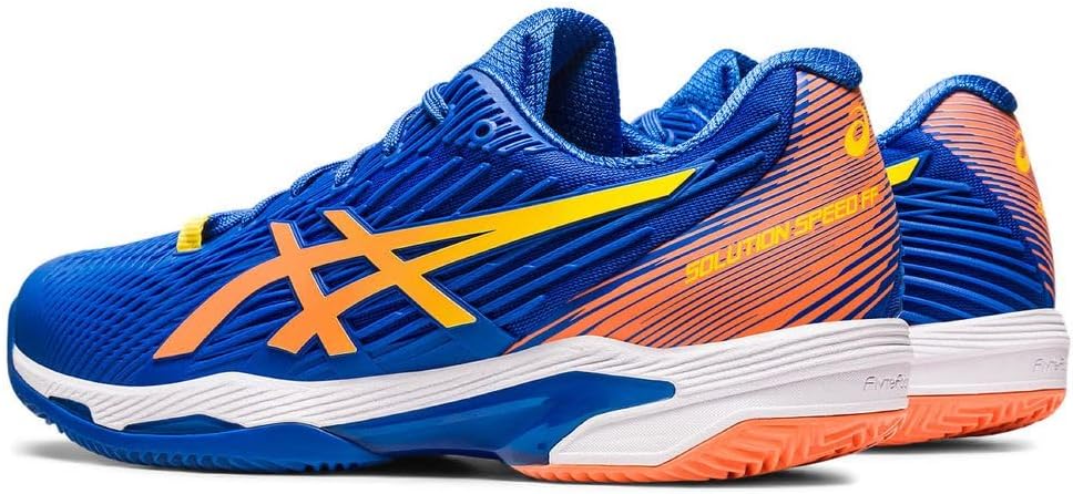 ASICS Solution Speed FF 2 Clay Tennisschuh für Schnelle Plätze für Männer Schwarz Hellblau 43.5 EU T