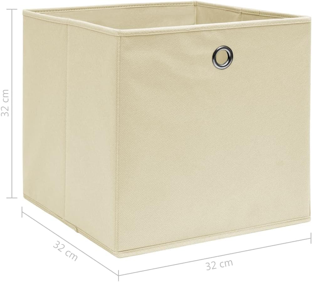 WIFESE 10 Stück Aufbewahrungsbox 32X32X32 cm Faltbox Mit Fingerloch Storage Boxes Faltbarer Organize