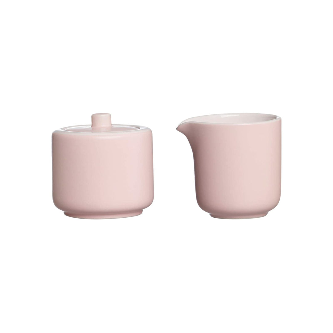 Ritzenhoff & Breker Milch- und Zuckerset Jasper, Rosa, Milchkännchen & Zuckerdose aus Keramik, Ausse