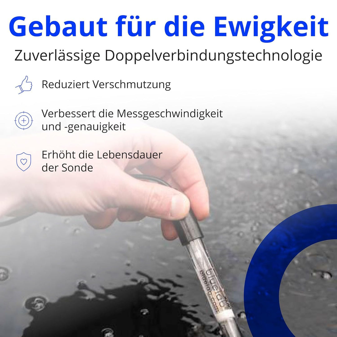 Bluelab PROBPH pH-Sonde, Ersatzsonde mit Doppelanschluss und BNC-Steckverbinder, einfache Kalibrieru
