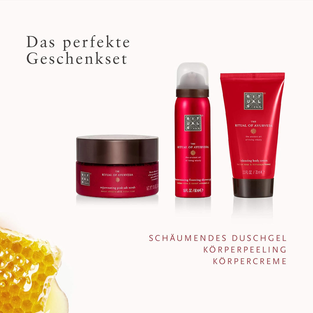 RITUALS Geschenkset für Frauen von The Ritual of Ayurveda, Probiergrösse – Mit Indischer Rose und Sü