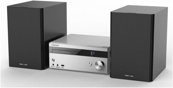 Grundig CMS 4000 BT DAB HiFi System Silber, mit Bluetooth FM/DAB+ 100 Watt RMS Single, FM/DAB+ 100 W