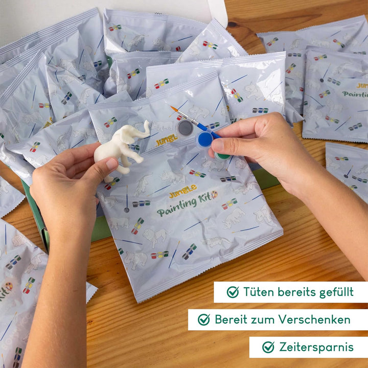 Dschungel Mitgebsel Kindergeburtstag, Malset 16 Stück | Mitbringsel Kindergeburtstag Gastgeschenke,