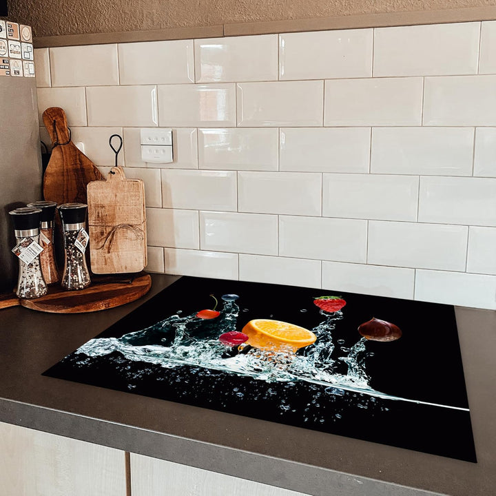 KitchenYeah© Herdabdeckplatte Einteilig Küche Ceranfeld Abdeckplatte Cerankochfeld Abdeckung Indukti