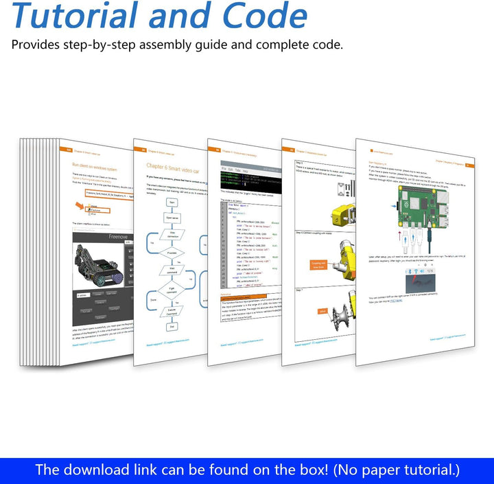 Freenove Tank Robot Kit for Raspberry Pi 4 B 3 B+ B A+, Crawler Chassis, Grab Objects, Ball Tracing,