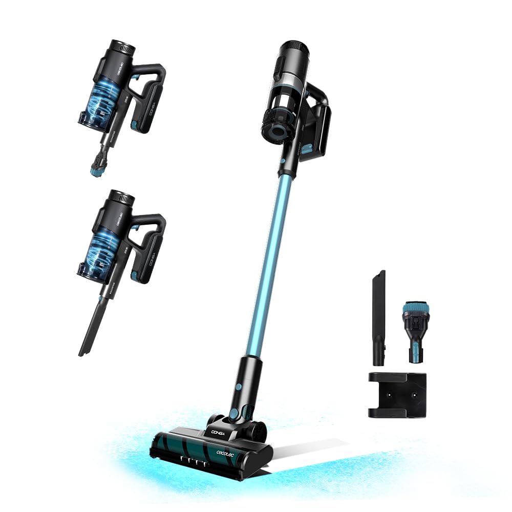 Cecotec Akku-Stielstaubsauger Conga Rockstar 1500 Ray Jalisco. 215 W, 12 kPa, 45 Minuten Autonomie,