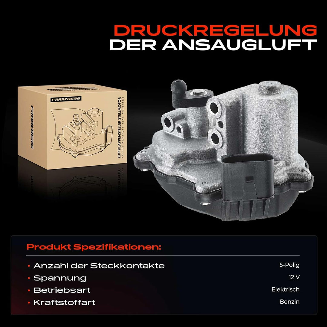 Frankberg Luftklappensteller Stellmotor Drallklappen für A1 A3 A4 A6 TT Exeo Leon Octavia II EOS Gol