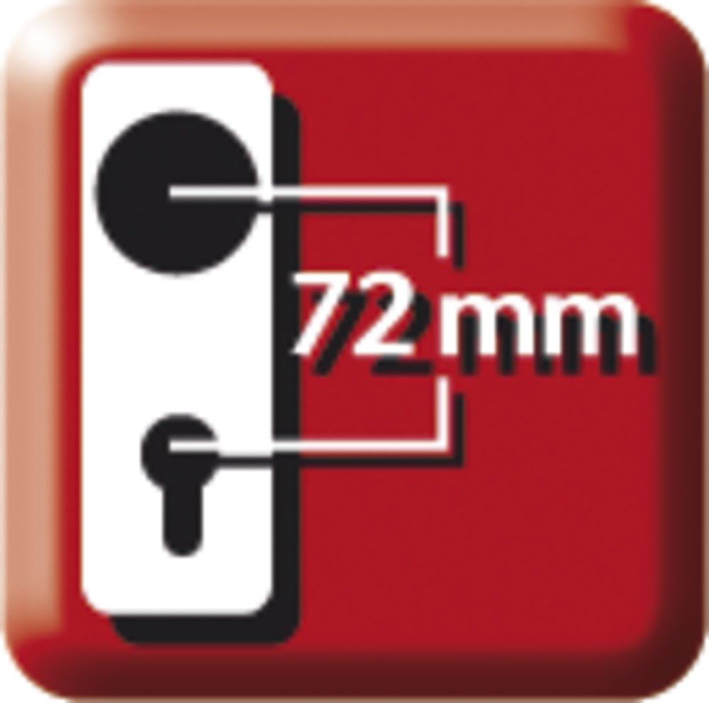 ABUS Tür-Schutzbeschlag KLT512 F1 für Feuerschutztüren, rund, aluminium, 425592 Wechselgarnitur / fü