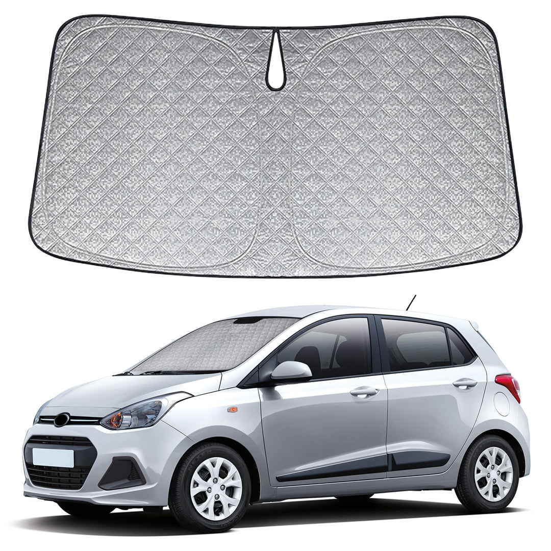 Sonnenschutz Hyundai i10 2013-2022, Faltbarer Sonnenschirm Auto Windschutzscheibe UV Schutz Reflekti