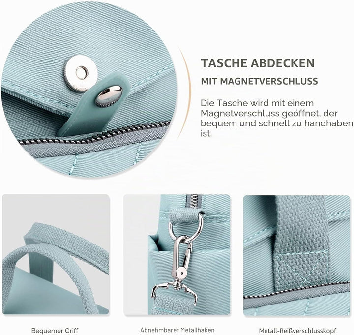 NICOLE &amp; DORIS Damen Schultertasche Gross Handtasche Shopper Multifunktionale Umhängetasche Lässiger