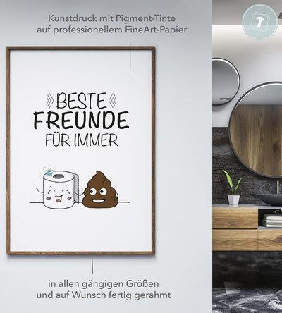 Papierschmiede® Bilder Home XXL Kunstdruck A1 (59,4x84,1 cm) Spruch Poster Zuhause Schrift Bild Wand