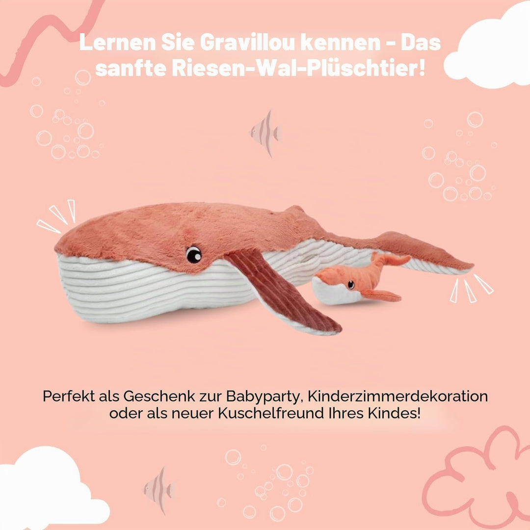 Les Déglingos PTIPOTOS by Gravillou La Balea – Plüschtier Mama und Ihr Baby – Geschenkidee zur Gebur