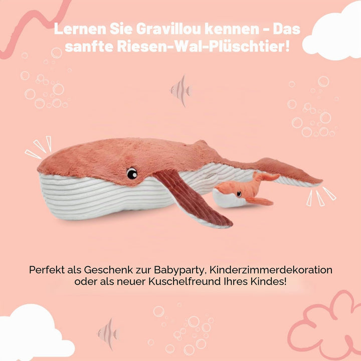 Les Déglingos PTIPOTOS by Gravillou La Balea – Plüschtier Mama und Ihr Baby – Geschenkidee zur Gebur
