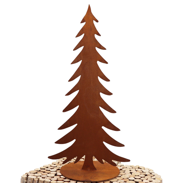 Rostikal Weihnachten Deko Tannenbaum 50 cm Weihnachtsdeko aussen Gartendeko Rost Höhe: 50 cm, Höhe: