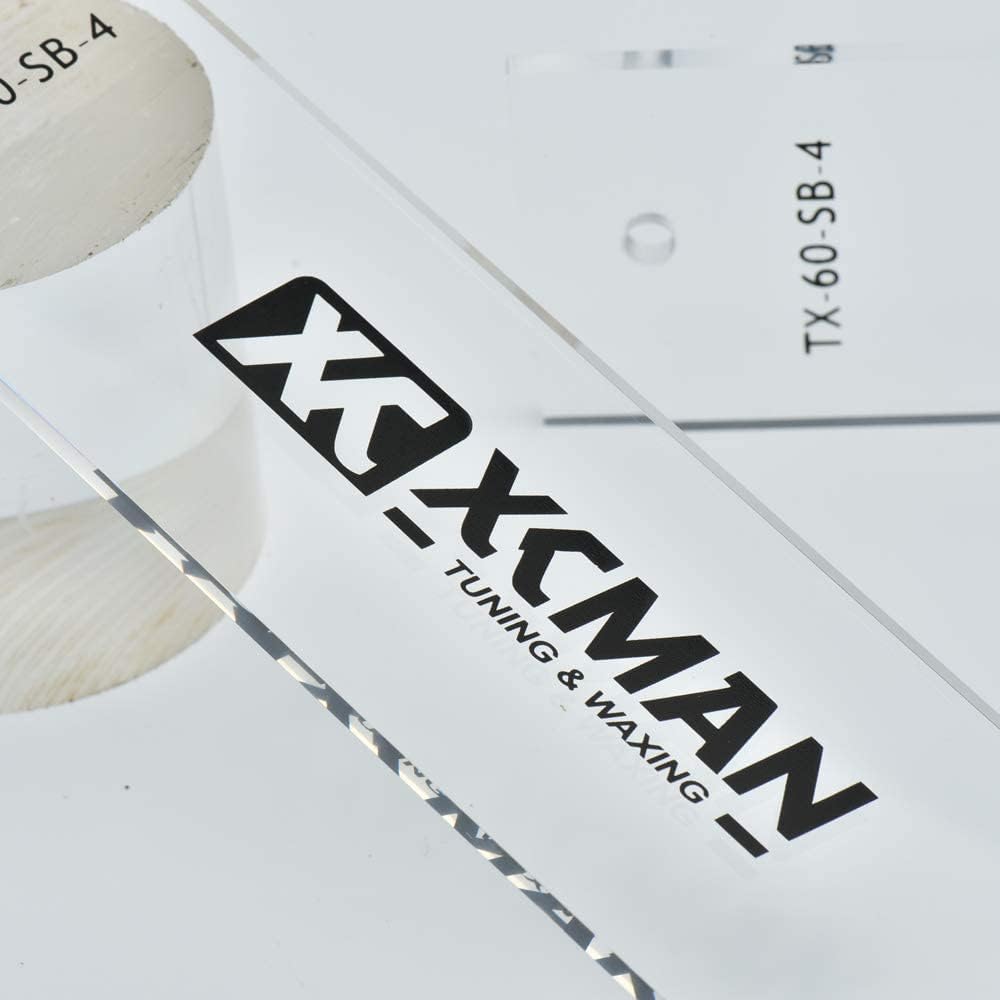 XCMAN Alpine Ski Freeride & Snowboard Base Wax Plastic Scraper 2pcs Snowboard 230 x 60 x 4 mm, Snowb