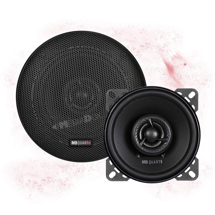 Mediadox 10cm/100mm Auto Lautsprecher/Boxen/Speaker Set von MB Quart (QX100) kompatibel mit SAAB/Suz