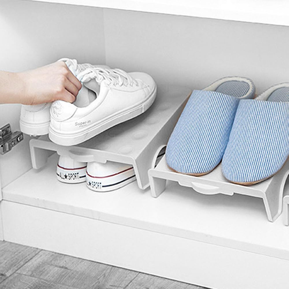 Schuhschlitze Organizer, 4PCS Schuh Organisierer Rutschfest Schuhe Schrank Schuhorganizer Platzspare