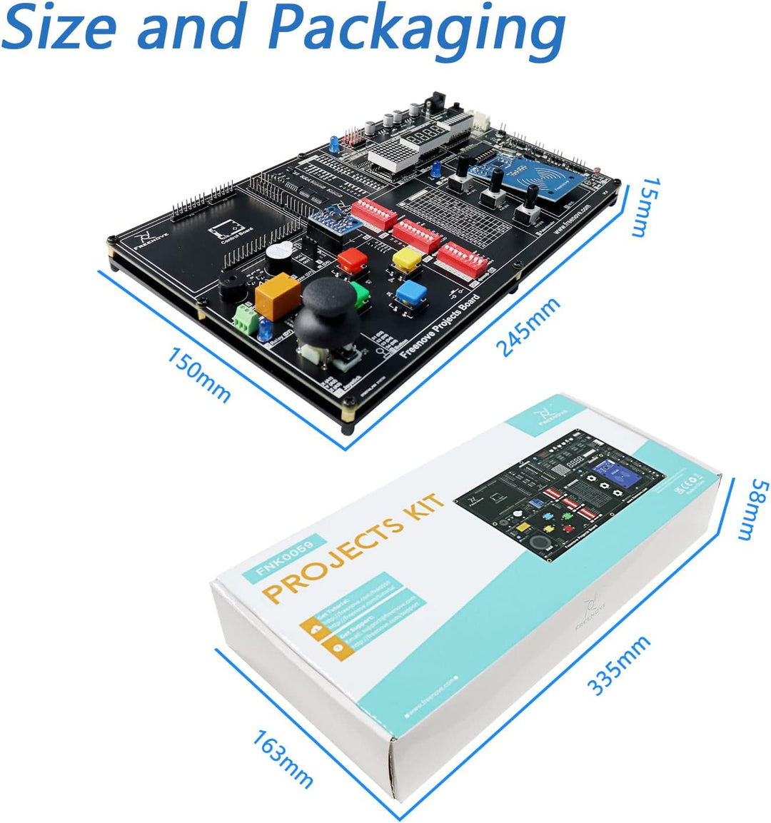 Freenove Projects Kit with Control Board V4 (Compatible with Arduino IDE), 238-Page Detailed Tutoria