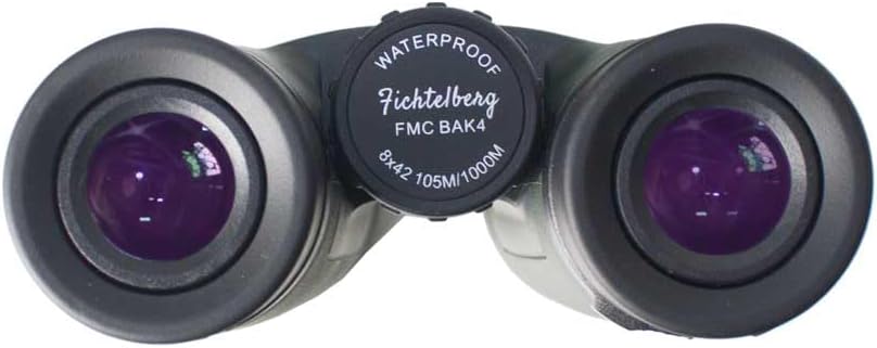 Fichtelberg - 8x42 V2.0 Fernglas m. Zubehör - mit Porro-Prismen (BaK-4) - lichtstarkes Fernglas für