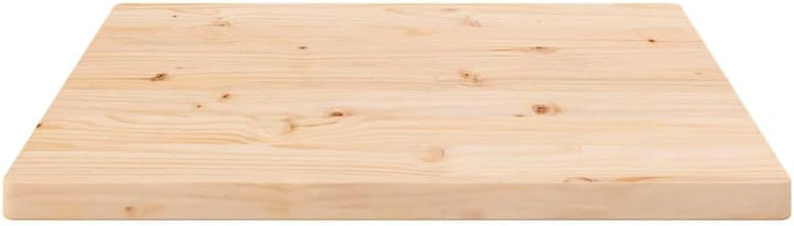vidaXL Tischplatte 50x50x2,5 cm Massivholz Kiefer Quadratisch 50 x 50 x 2.5 cm Braun, 50 x 50 x 2.5