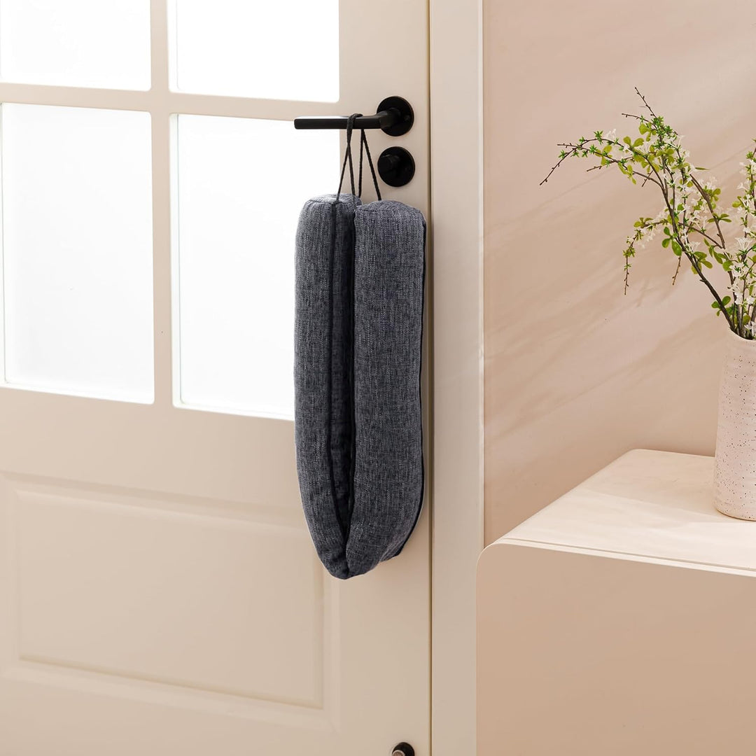 HBselect Zugluftstopper für Türen 81cm, Rechteckiger Winkel Türdichtung Unten, Zugluftstopper Windst