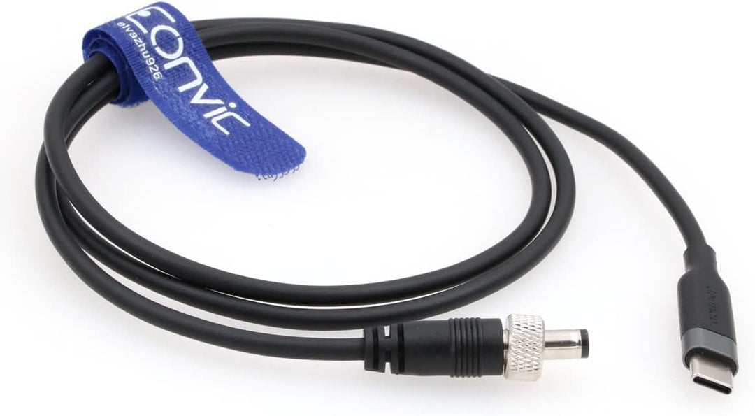 Netzkabel für Atomos Ninja V Zwo ASI Gekühlte Kameras PD USB 3.1 Typ C zu Locking DC Power Jack