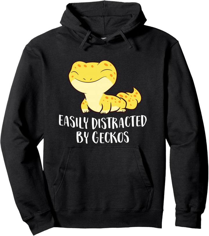 Leicht Abgelenkt durch Geckos Echse Reptil Gecko Pullover Hoodie