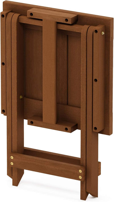 Furinno Tioman Outdoor Klapptisch aus Teaköl, Natur, 34.8 x 35.81 x 42.67 cm Holz Klein, Holz Klein