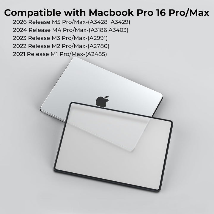 BlueSwan Hülle kompatibel mit MacBook Pro 16 Zoll M4 A3186 A3403/ M3 A2991/ M2 A2780/ M1 A2485 Pro/M