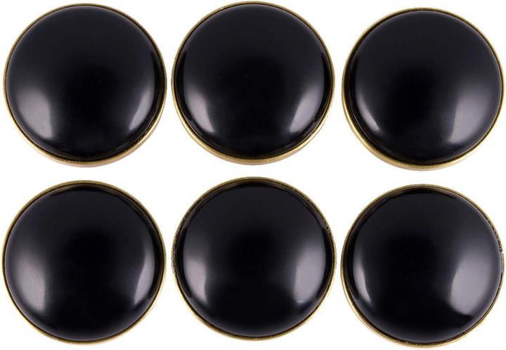 mookaitedecor Satz von 4 Obsidian Runde Schublade Knopf 32mm Kristall Stein Kabinett Knopf zieht Gri