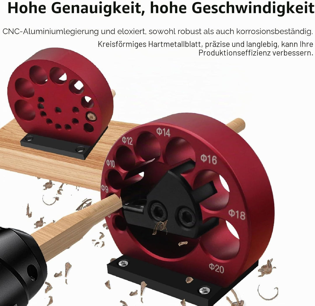 Dübelmacher-Vorrichtungssatz, 8 Löcher, Hartmetalleinsätze, Dübelmacher, 8 Mm Bis 20 Mm, Verstellbar