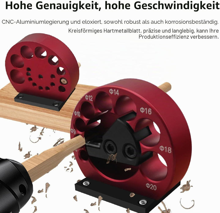 Dübelmacher-Vorrichtungssatz, 8 Löcher, Hartmetalleinsätze, Dübelmacher, 8 Mm Bis 20 Mm, Verstellbar