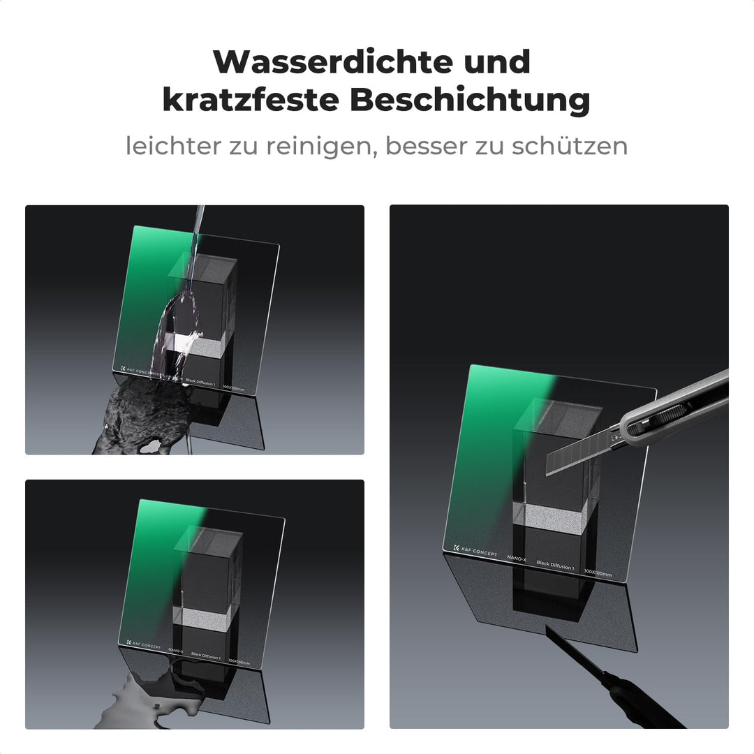 K&F Concept Nano X Square Black-Mist 1 Black Promist 1 Filter Rechteckfilter Effektfilter 100MM*100M