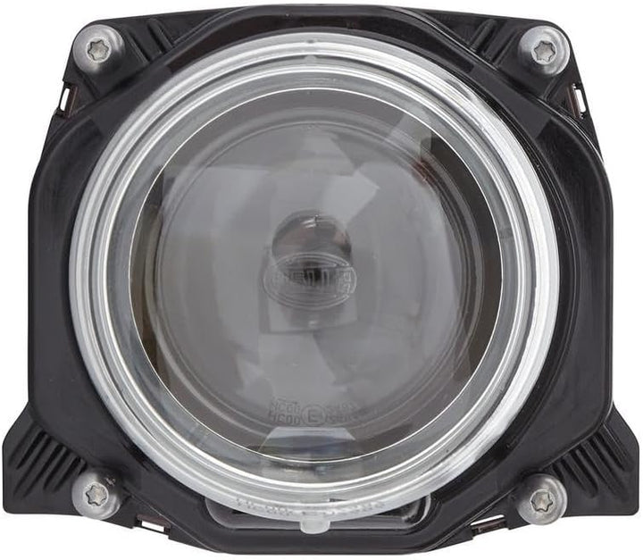 HELLA - DE/Halogen-Hauptscheinwerfer - 90mm Performance - 24V - rund - Einbau - gehärtete Streuschei