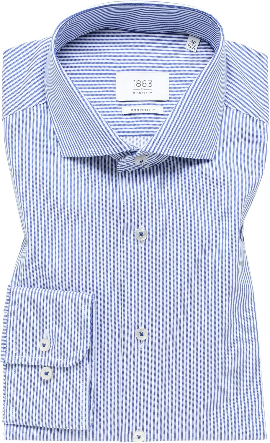 eterna Herren Twill-Hemd MODERN FIT 1/1 himmelblau 40_H_1/1