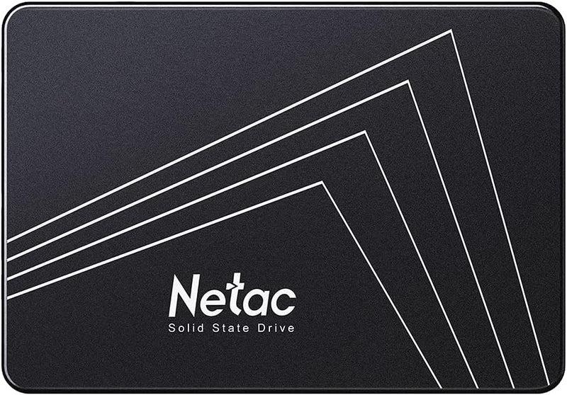 Netac SSD 240GB, SSD Festplatte Intern Sata 3.0 2,5 Zoll für Laptop, PC, Desktop, PS5 (N530S, Schwar