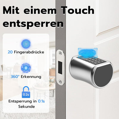 Türschloss Fingerabdruck, Eseesmart Elektronisch Tür-Schliesszylinder 35/35 mit Tastatur Codes und S