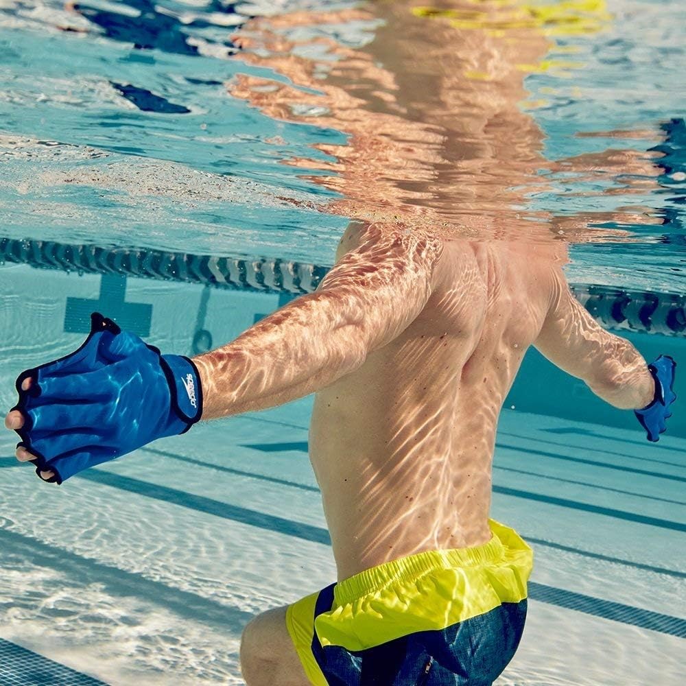 Speedo Aqua Fit Schwimm-Trainingshandschuhe L königsblau, L königsblau